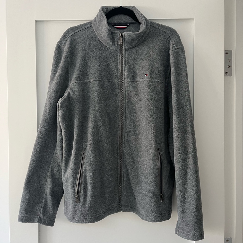 Tommy Hilfiger Men's Charcoal Fleece Jacket